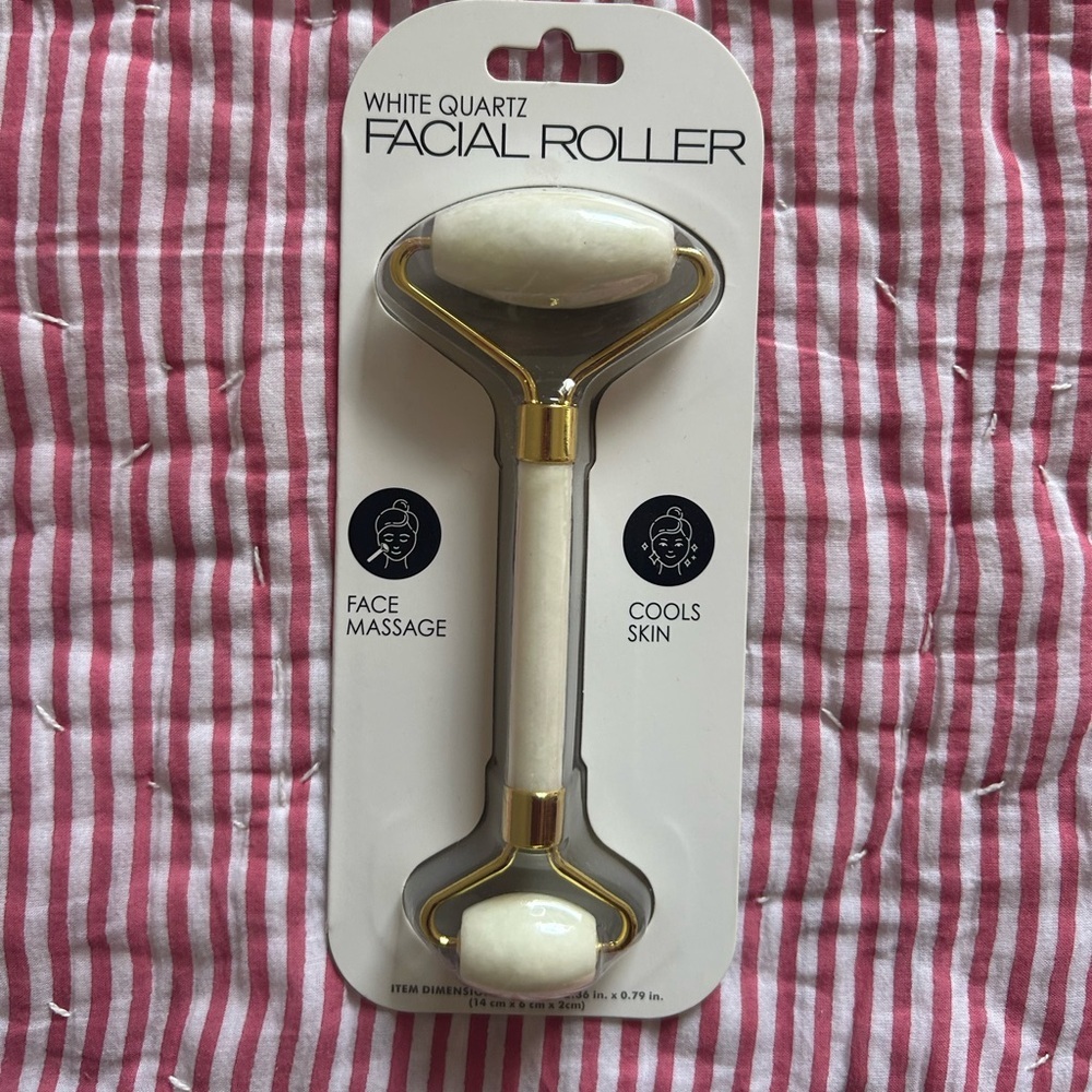 White quartz face roller
